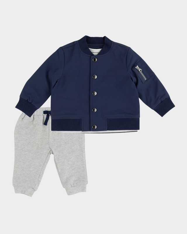 Boy's Bomber Jacket W/ Top & Pants, Size 3M-24